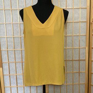 T Tahari Mustard Blouse
